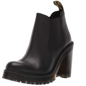 NWT Dr. Marten’s Hurston Lugged Sole Black Leather Chelsea Boot